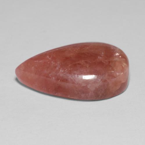 8,69 ctw natürlicher mehrfarbiger Rhodochrosit, Birnenform, Lichtdurchlässig