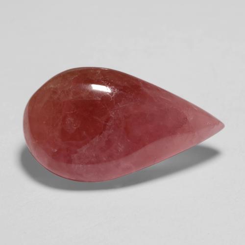 10,47 ctw natürlicher mehrfarbiger Rhodochrosit, Birnenform, Lichtdurchlässig