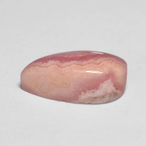 2,65 ctw natürlicher mehrfarbiger Rhodochrosit, Birnenform, Lichtdurchlässig