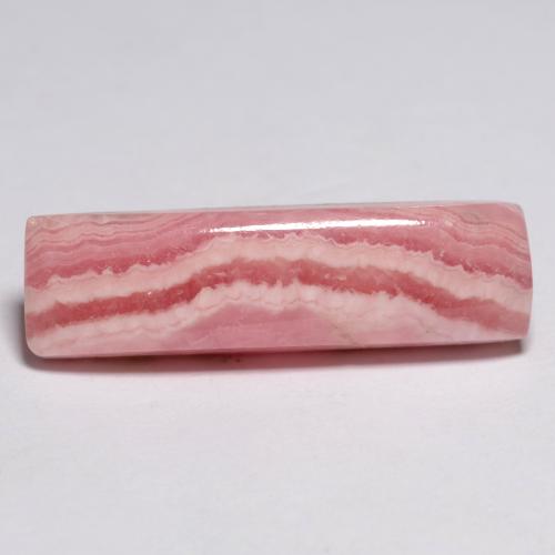 5,51 ctw natürlicher mehrfarbiger Rhodochrosit, Baguette, Lichtdurchlässig
