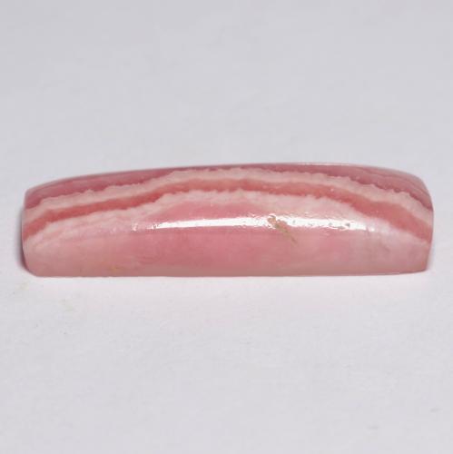 5,51 ctw natürlicher mehrfarbiger Rhodochrosit, Baguette, Lichtdurchlässig