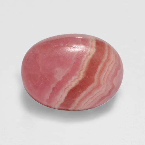 2,48 ctw natürlicher mehrfarbiger Rhodochrosit, Oval Schliff, Lichtdurchlässig