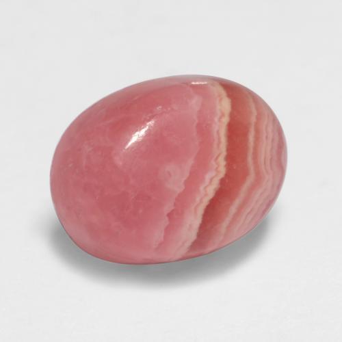 2,48 ctw natürlicher mehrfarbiger Rhodochrosit, Oval Schliff, Lichtdurchlässig
