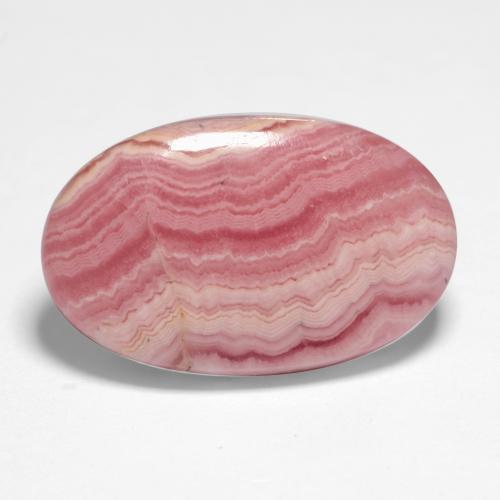 10,12 ctw natürlicher mehrfarbiger Rhodochrosit, Oval Schliff, Lichtdurchlässig