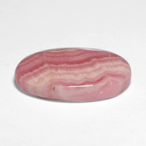 10,12 ctw natürlicher mehrfarbiger Rhodochrosit, Oval Schliff, Lichtdurchlässig