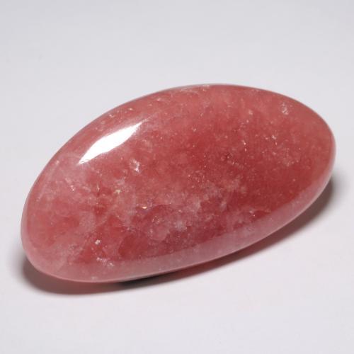 53,42 ctw natürlicher mehrfarbiger Rhodochrosit, Fantasieschliff, Lichtdurchlässig