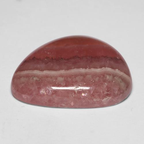 20,57 ctw natürlicher mehrfarbiger Rhodochrosit, Fantasieschliff, Lichtdurchlässig
