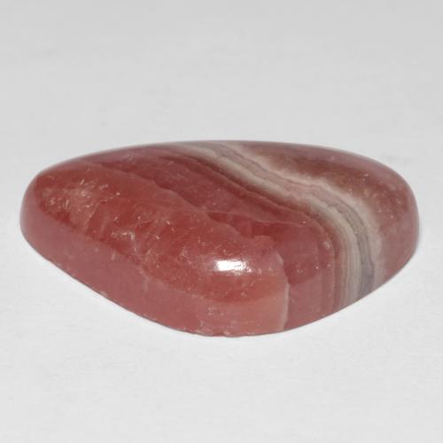 21,20 ctw natürlicher mehrfarbiger Rhodochrosit, Fantasieschliff, Lichtdurchlässig