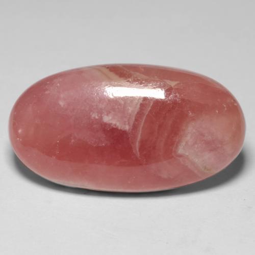 17,43 ctw natürlicher mehrfarbiger Rhodochrosit, Oval Schliff, Lichtdurchlässig