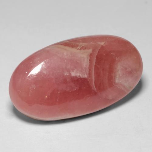 17,43 ctw natürlicher mehrfarbiger Rhodochrosit, Oval Schliff, Lichtdurchlässig