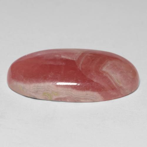 17,43 ctw natürlicher mehrfarbiger Rhodochrosit, Oval Schliff, Lichtdurchlässig