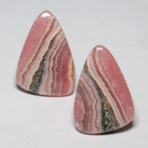 18,29 ct natürliche mehrfarbiger Rhodochrosit-Edelsteine, Fantasieschliff, Lichtdurchlässig