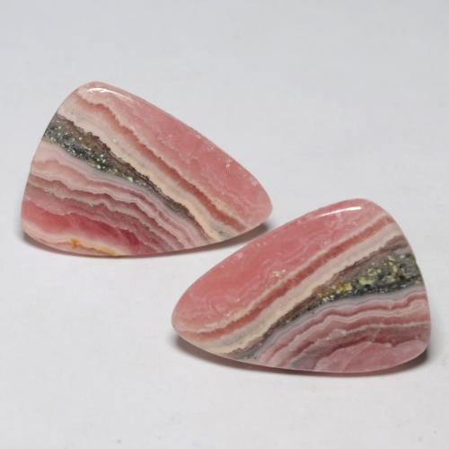 18,29 ct natürliche mehrfarbiger Rhodochrosit-Edelsteine, Fantasieschliff, Lichtdurchlässig