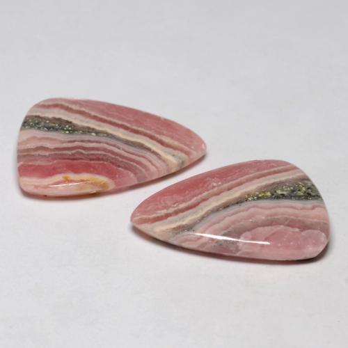 18,29 ct natürliche mehrfarbiger Rhodochrosit-Edelsteine, Fantasieschliff, Lichtdurchlässig