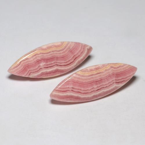 19.61 ct natürliche Mehrfarbig Rhodochrosit-Edelsteine, Marquise, Lichtdurchlässig