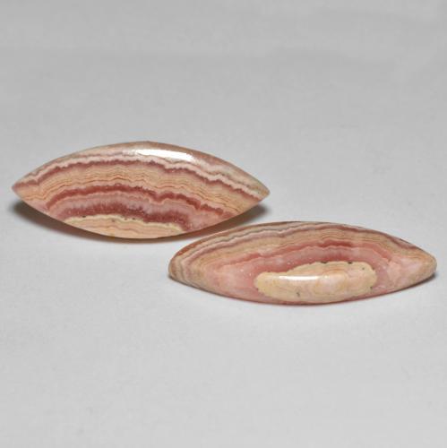 17,70 ct natürliche mehrfarbiger Rhodochrosit-Edelsteine, Marquise, Lichtundurchlässig