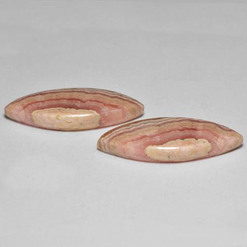 17,70 ct natürliche mehrfarbiger Rhodochrosit-Edelsteine, Marquise, Lichtundurchlässig