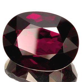 18,30 ctw natürlicher roter Rhodolith, Oval Schliff, VVS