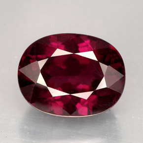 11,53 ctw natürlicher roter Rhodolith, Oval Schliff, VVS-VS