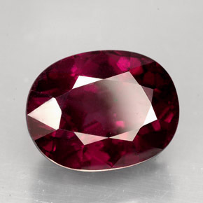 11,53 ctw natürlicher roter Rhodolith, Oval Schliff, VVS-VS