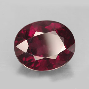 11,48 ctw natürlicher roter Rhodolith, Oval Schliff, VVS-VS