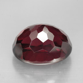 11,48 ctw natürlicher roter Rhodolith, Oval Schliff, VVS-VS