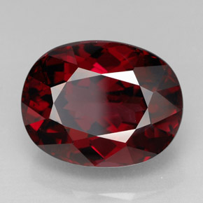 11,54 ctw natürlicher roter Rhodolith, Oval Schliff, VVS-VS