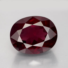 11,39 ctw natürlicher roter Rhodolith, Oval Schliff, VS