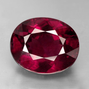 10,73 ctw natürlicher roter Rhodolith, Oval Schliff, VS-SI