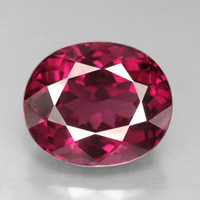9,82 ctw natürlicher roter Rhodolith, Oval Schliff, VS