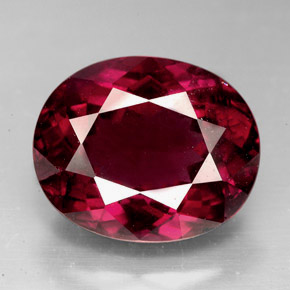 9,88 ctw natürlicher roter Rhodolith, Oval Schliff, VS