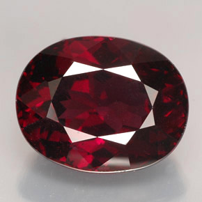 9,79 ctw natürlicher roter Rhodolith, Oval Schliff, VS-SI