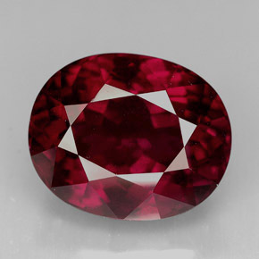 11,60 ctw natürlicher roter Rhodolith, Oval Schliff, VS