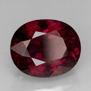 11,60 ctw natürlicher roter Rhodolith, Oval Schliff, VS