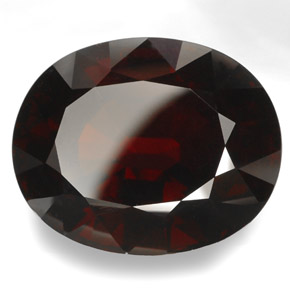 96,96 ctw natürlicher roter Rhodolith, Oval Schliff, VVS