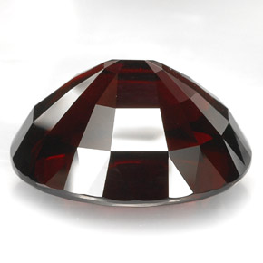 96,96 ctw natürlicher roter Rhodolith, Oval Schliff, VVS