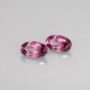  ct natürliche rosafarbener Rhodolith-Edelsteine, Oval Schliff, VVS-VS