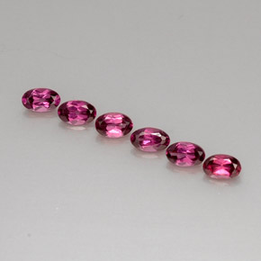  ct natürliche roter Rhodolith-Edelsteine, Oval Schliff, VS