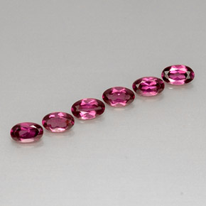  ct natürliche roter Rhodolith-Edelsteine, Oval Schliff, VVS-VS