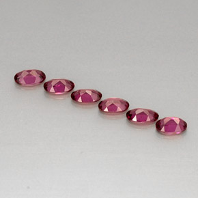  ct natürliche roter Rhodolith-Edelsteine, Oval Schliff, VVS-VS