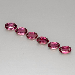  ct natürliche roter Rhodolith-Edelsteine, Oval Schliff, VVS-VS