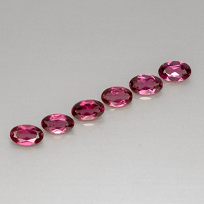  ct natürliche roter Rhodolith-Edelsteine, Oval Schliff, VVS-VS