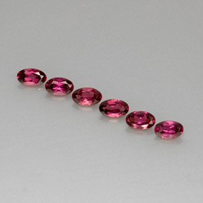  ct natürliche roter Rhodolith-Edelsteine, Oval Schliff, VVS-VS