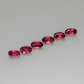  ct natürliche roter Rhodolith-Edelsteine, Oval Schliff, VVS-VS
