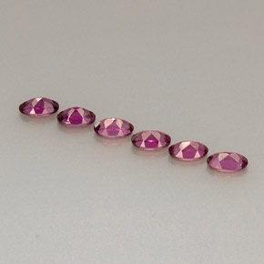  ct natürliche roter Rhodolith-Edelsteine, Oval Schliff, VVS-VS