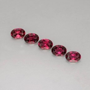  ct natürliche roter Rhodolith-Edelsteine, Oval Schliff, VVS-VS