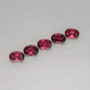  ct natürliche roter Rhodolith-Edelsteine, Oval Schliff, VVS-VS