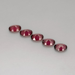  ct natürliche roter Rhodolith-Edelsteine, Oval Schliff, VVS-VS
