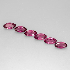  ct natürliche purpurfarbener Rhodolith-Edelsteine, Marquise, VS