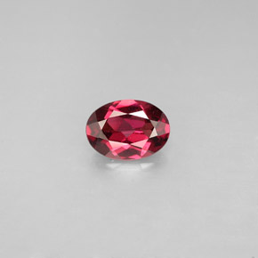 0,79 ctw natürlicher roter Rhodolith, Oval Schliff, VS